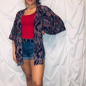 • Paisley Print Kimono •